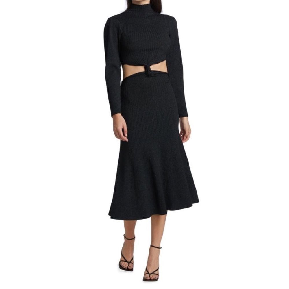AMUR Rosemary Twisted Cutout Dress